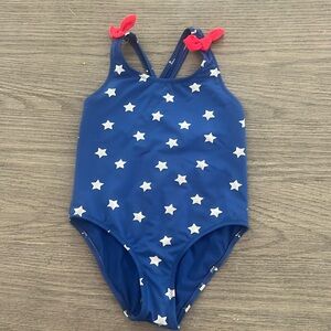 Zara girls blue with stars bathing suit